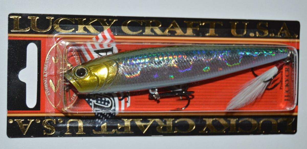 Lucky Craft Gunfish 115 Topwater Bass Lure 4.5 Inch 3/5 Oz Shad Japan