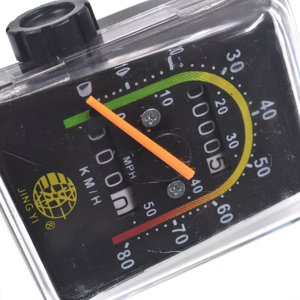 26-Inch Vintage Mechanical Bike Speedometer - Waterproof Chrome Bezel