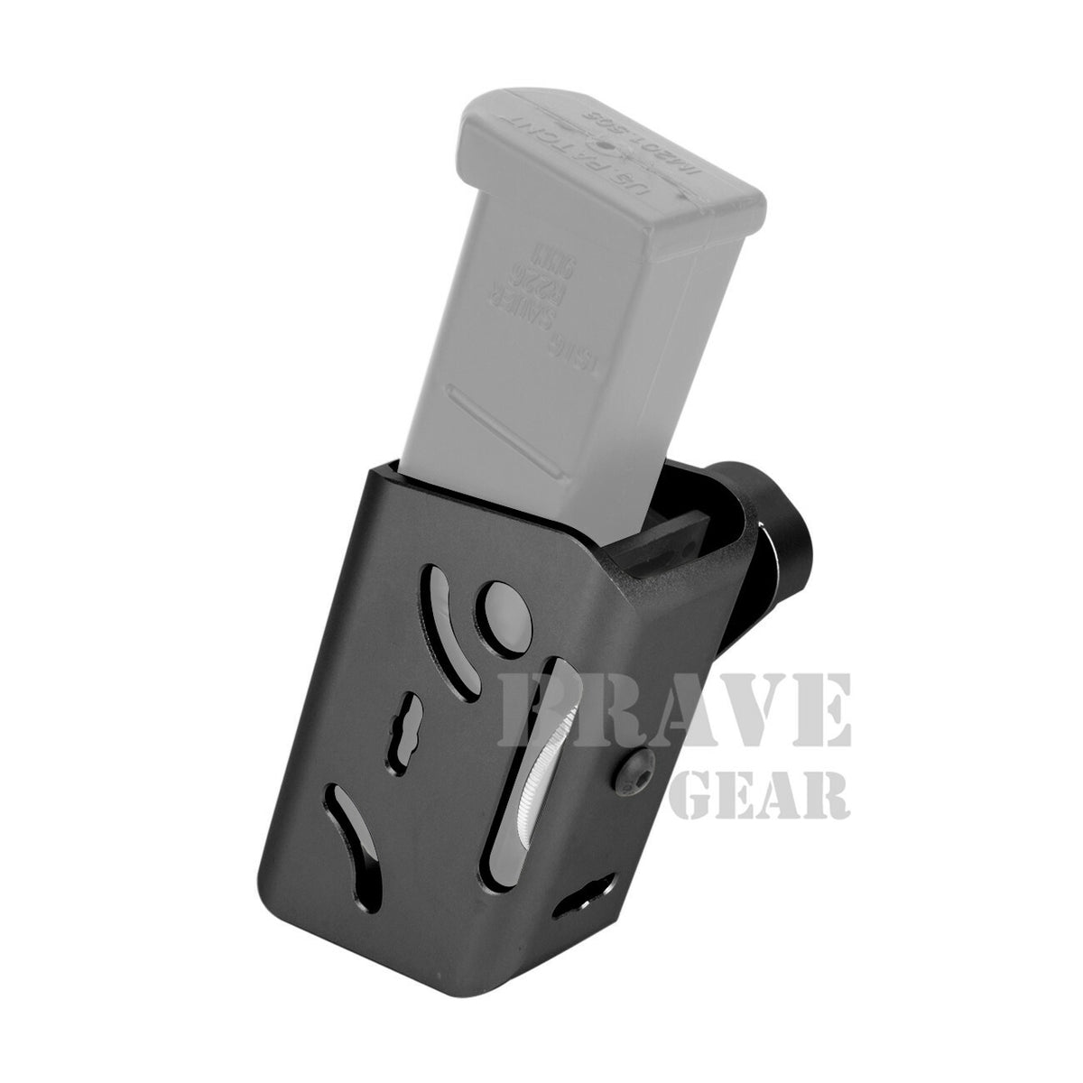 Competition Pistol Magazine Pouch Aluminum Adjustable Ambidextrous Speed Load