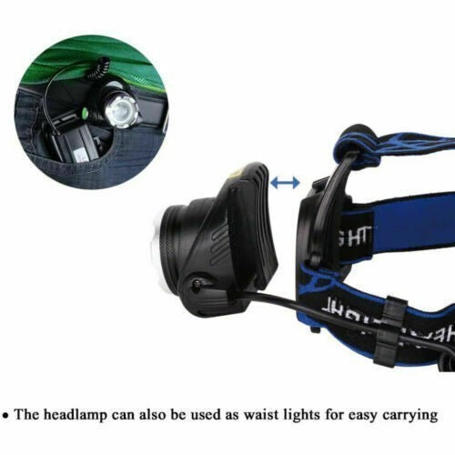 Rechargeable LED Headlamp for Hunting, Camping & Outdoor Activities