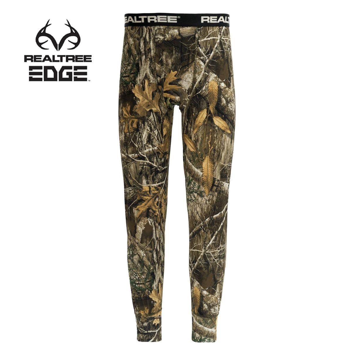 Men's Camouflage Thermals Bottoms - Realtree EDGE Scent Control Performance