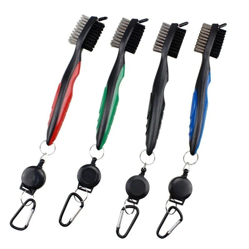 Double Sided Golf Club Cleaning Brush Groove Cleaner Tool for Golf Maintenance