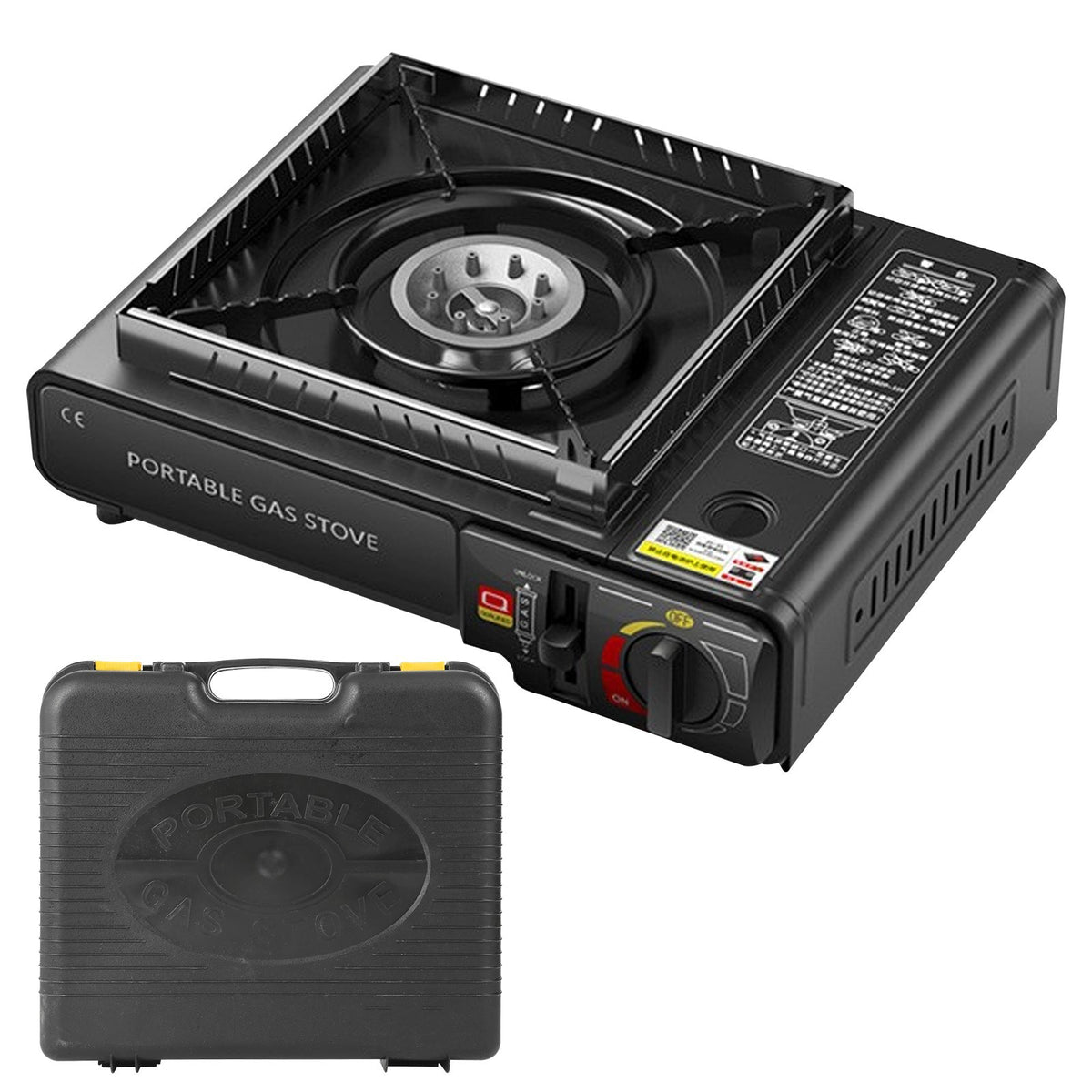 Portable Camping Stove with Carrying Case for Hiking and Emergencies