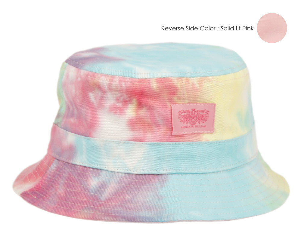 Reversible Cotton Bucket Hat for Outdoor Activities - Tie Dye Boonie Cap