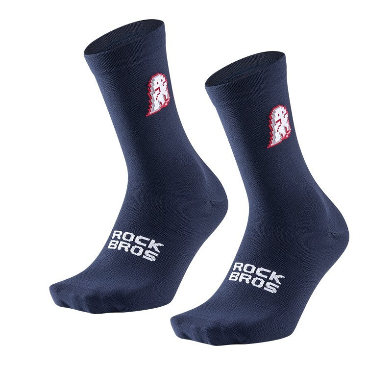 Breathable Cycling Socks 2-3 Pack - Athletic Crew Bike Socks for Men & Women