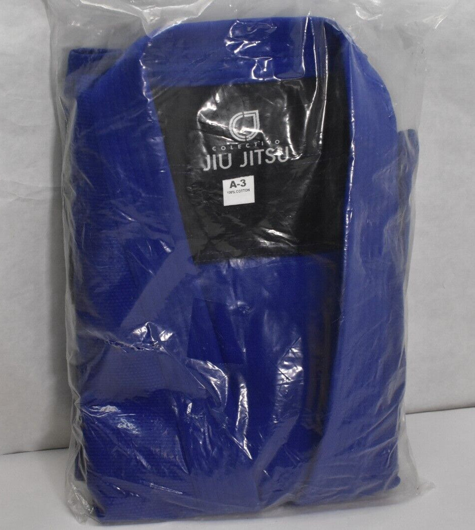 Adult Jiu Jitsu Training Uniform Jacket - Blue A3 Size