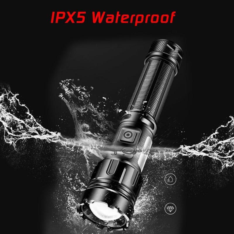 High Power USB Rechargeable LED Tactical Flashlight Camping Light 9900000LM