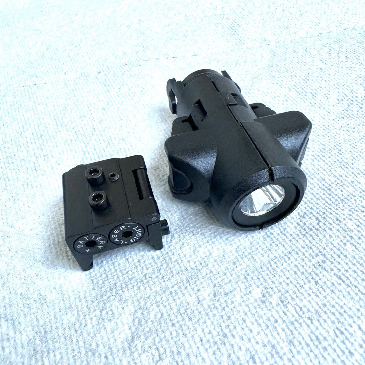 Universal Flashlight and Red Dot Laser Mount for MCK & Micro Roni