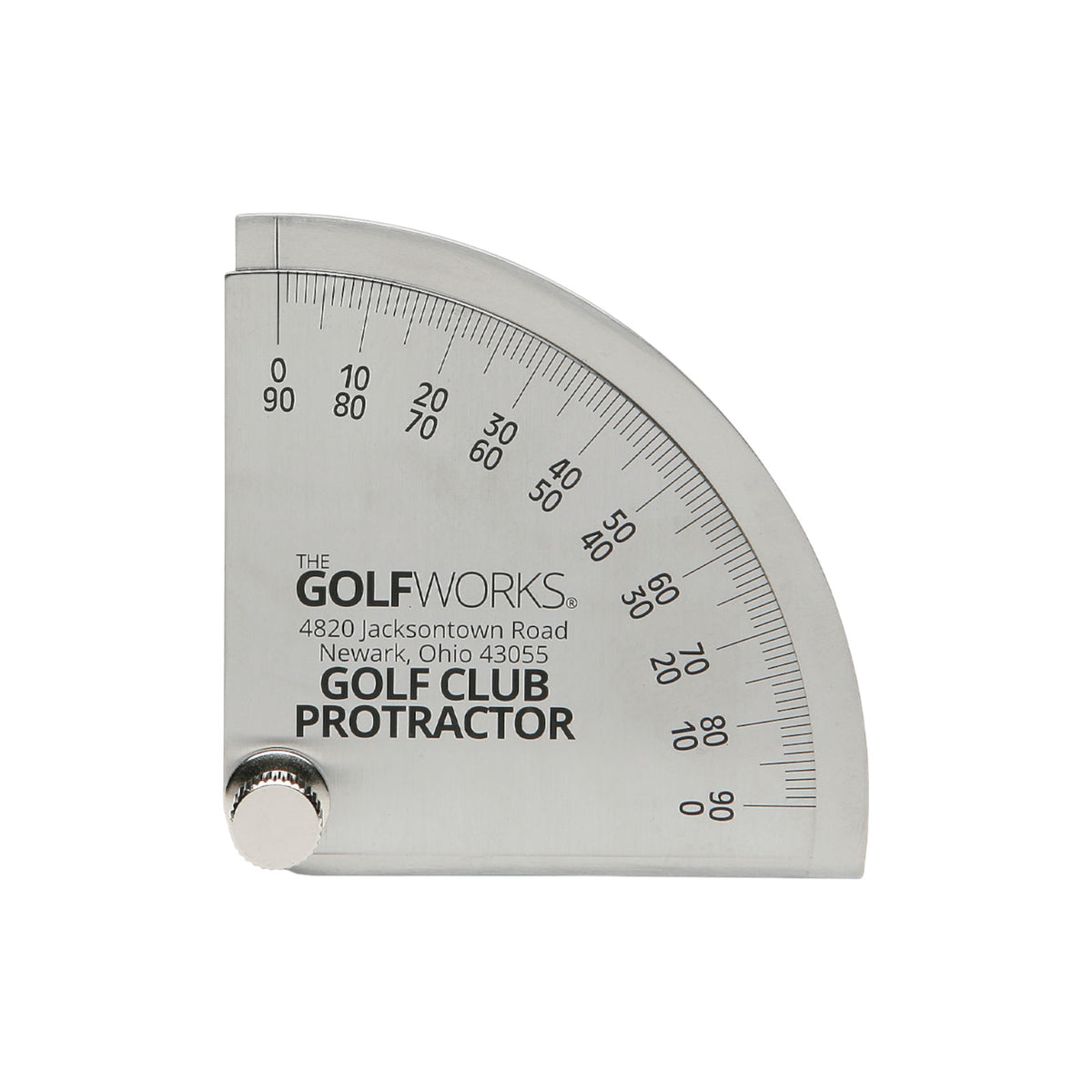 Golf Club Loft and Lie Protractor Stainless Steel Gauge for Irons, Woods, Putter