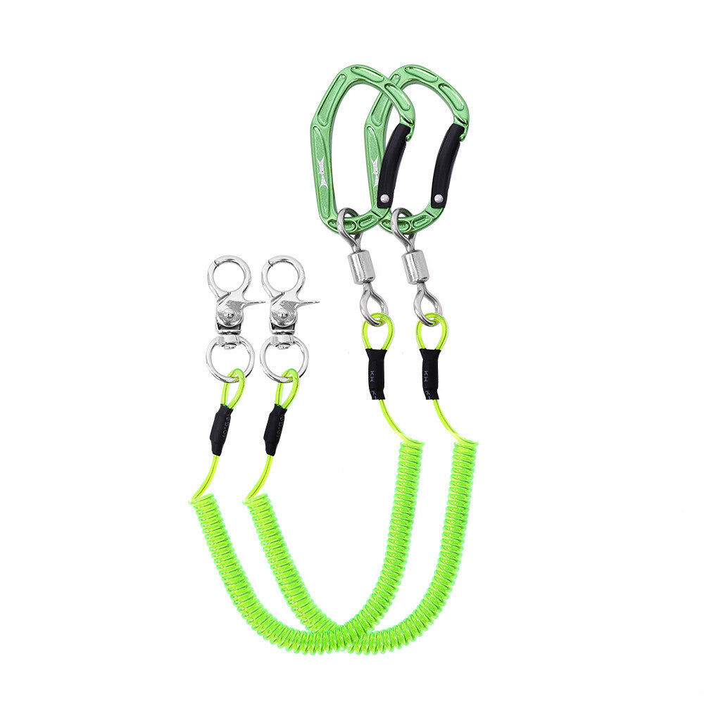 Retractable Fishing Lanyard Coiled Tether for Fishing Gear Safety - 5.9 Inch