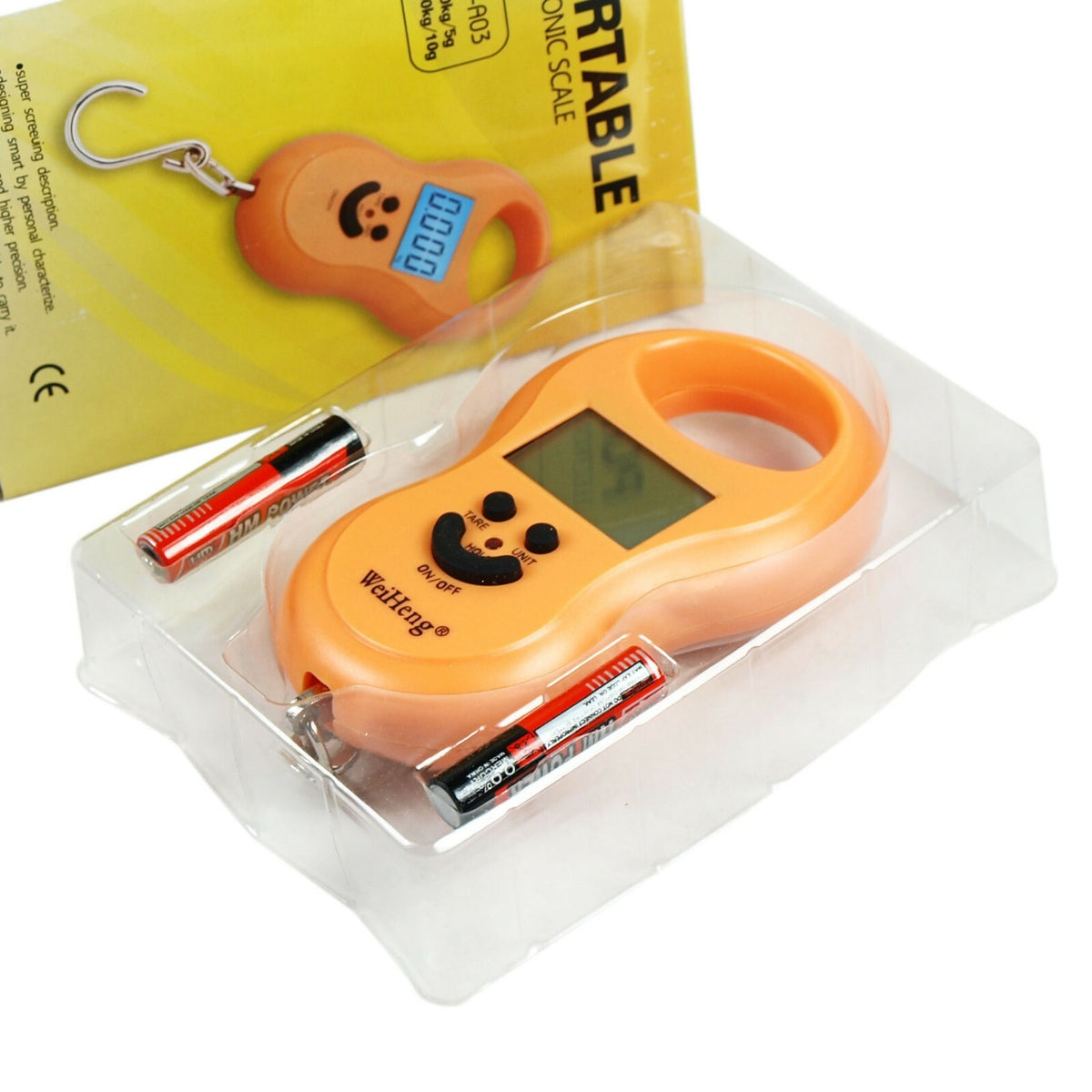 50Kg Digital Hanging Fishing Scale with Lighted LCD Display and Dual Accuracy