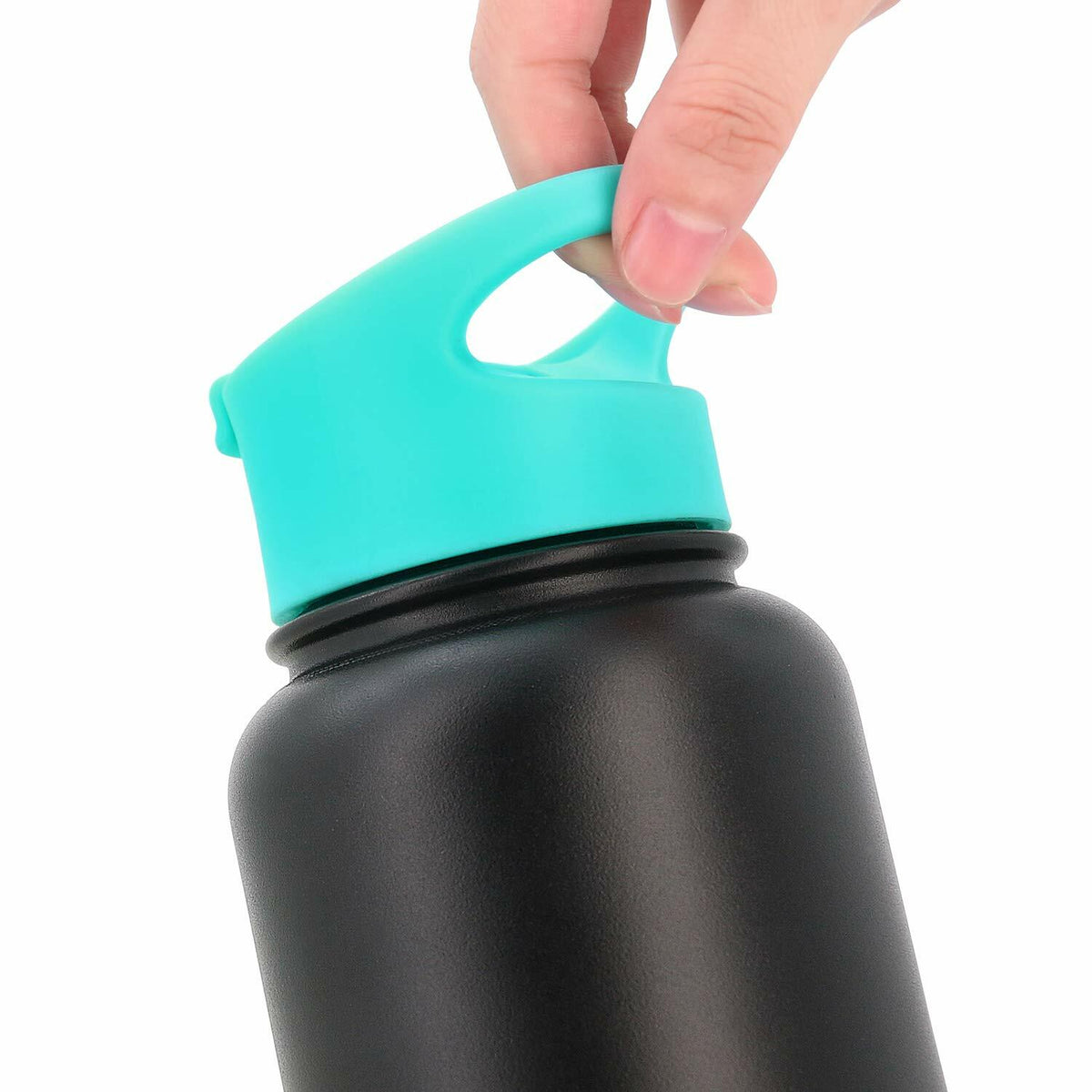 Replacement Flip Lid for Wide Mouth Water Bottles - Teal
