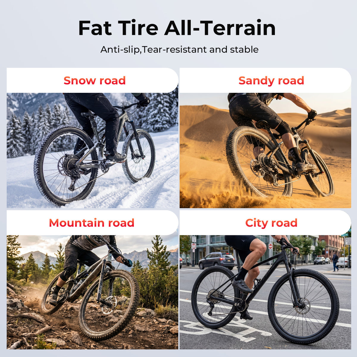 24x1.95 Inch Mountain Bike Tire Tube Set with Levers – Off-Road & All-Terrain