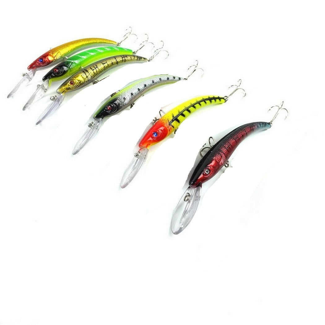 Deep Diver Crankbait for Walleye and Predator Fish - 6 Inch Fishing Lure