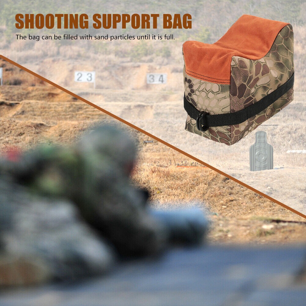 Shooting Range Sand Bag Set for Rifle and Gun Bench Rest - Hunting Accessory
