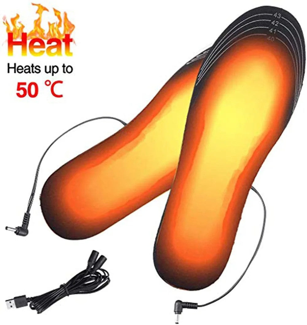 USB Heated Foot Warmer Insoles for Winter Shoe Comfort Men Women