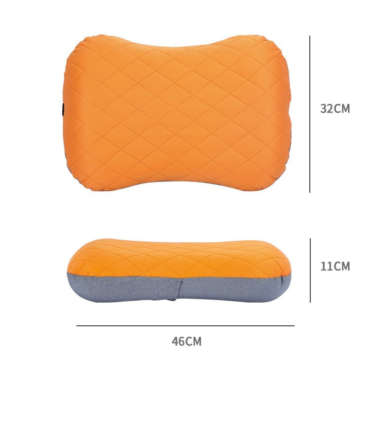 Portable Travel Inflatable Air Pillow with Pouch for Camping & Hiking