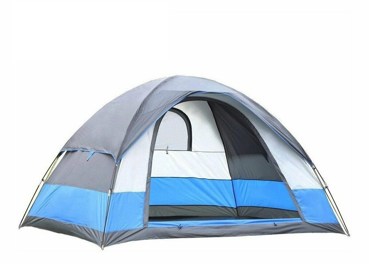 Water Resistant Family Camping Tent for 5 Persons, 3-Season Dome Shelter with Carry Bag