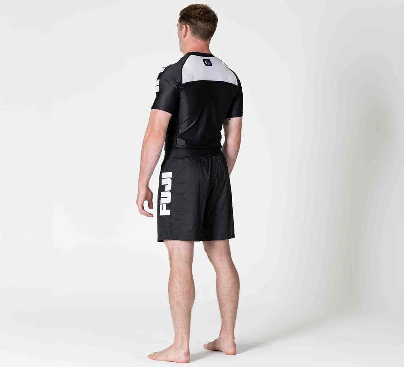 IBJJF Ranked Short Sleeve Rashguard for BJJ & Jiu Jitsu - Black