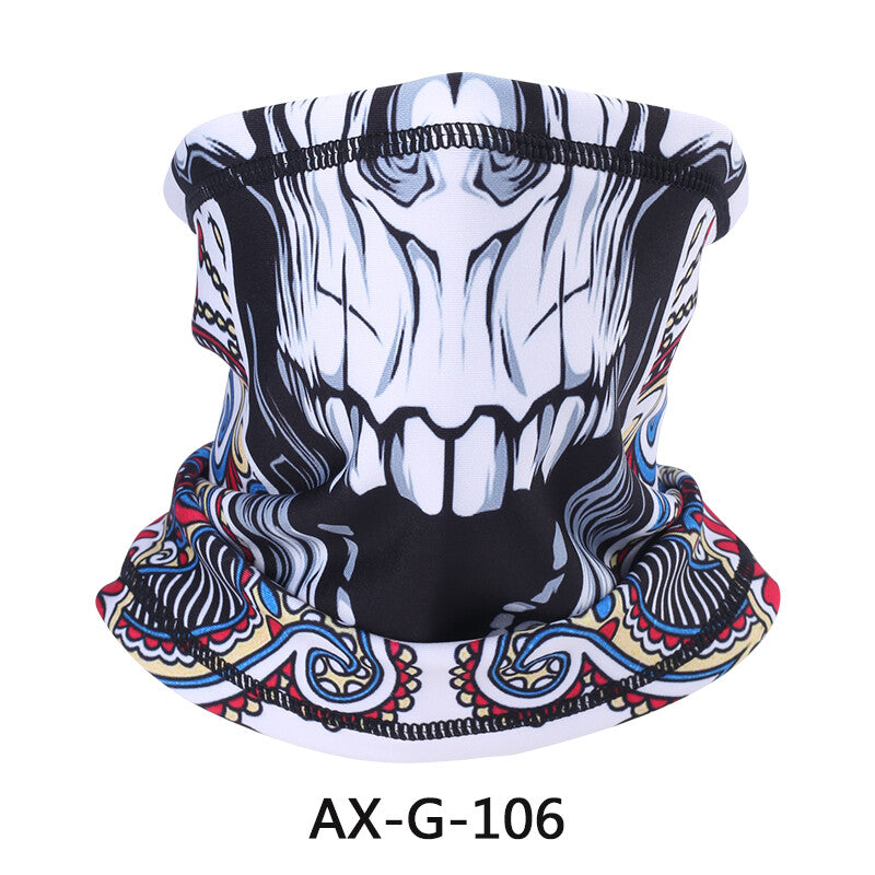 3D Print Fleece Neck Warmer Gaiter Winter Face Mask Scarf for Outdoor Sports