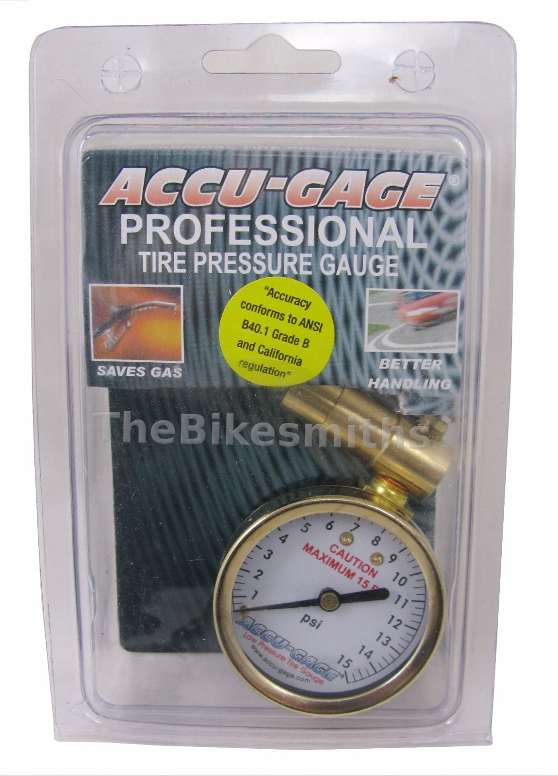 Low Pressure Bicycle Tire Gauge for Fat Bikes Presta Valve 0-15 PSI