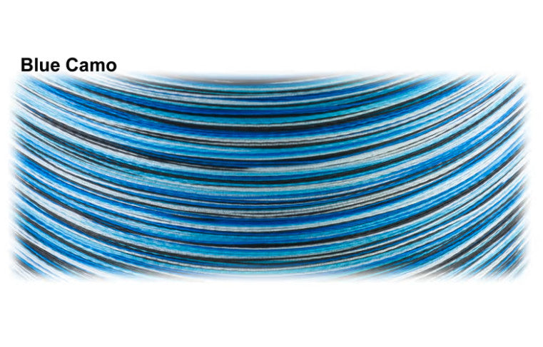 Braided Fishing Line - Blue Camo, Ultra-Thin, Strong, Multiple Lengths