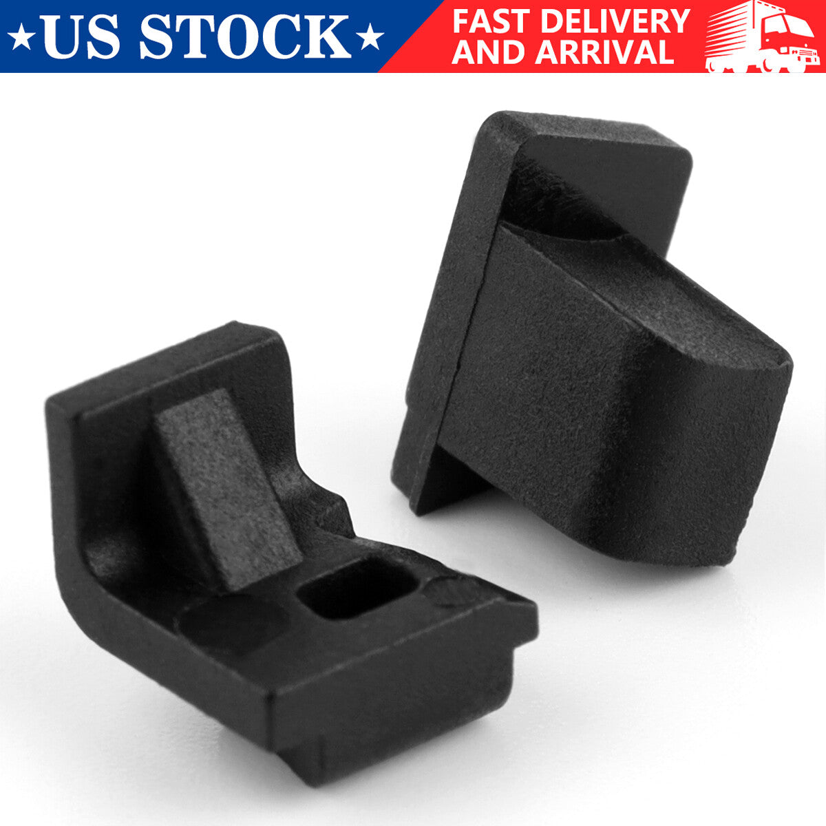 Black Manual Thumb Safety Frame Plugs for S&W M&P 1.0 & M2.0 - Left Right Fit