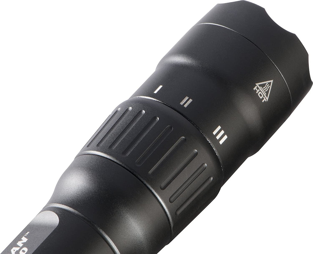 Rechargeable Tactical Flashlight 944 Lumens, Waterproof, Portable Black