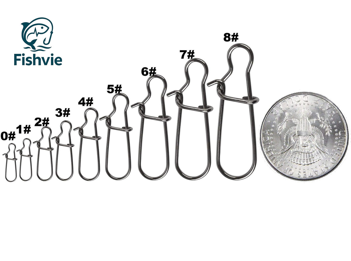 Fishing Snaps Clips Set - Quick Locking Saltwater DuoLock for Lures & Rigs