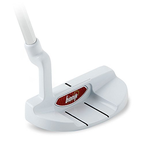 White 35-Inch Right-Hand Golf Putter - Semi Mallet Style Men's Standard Length