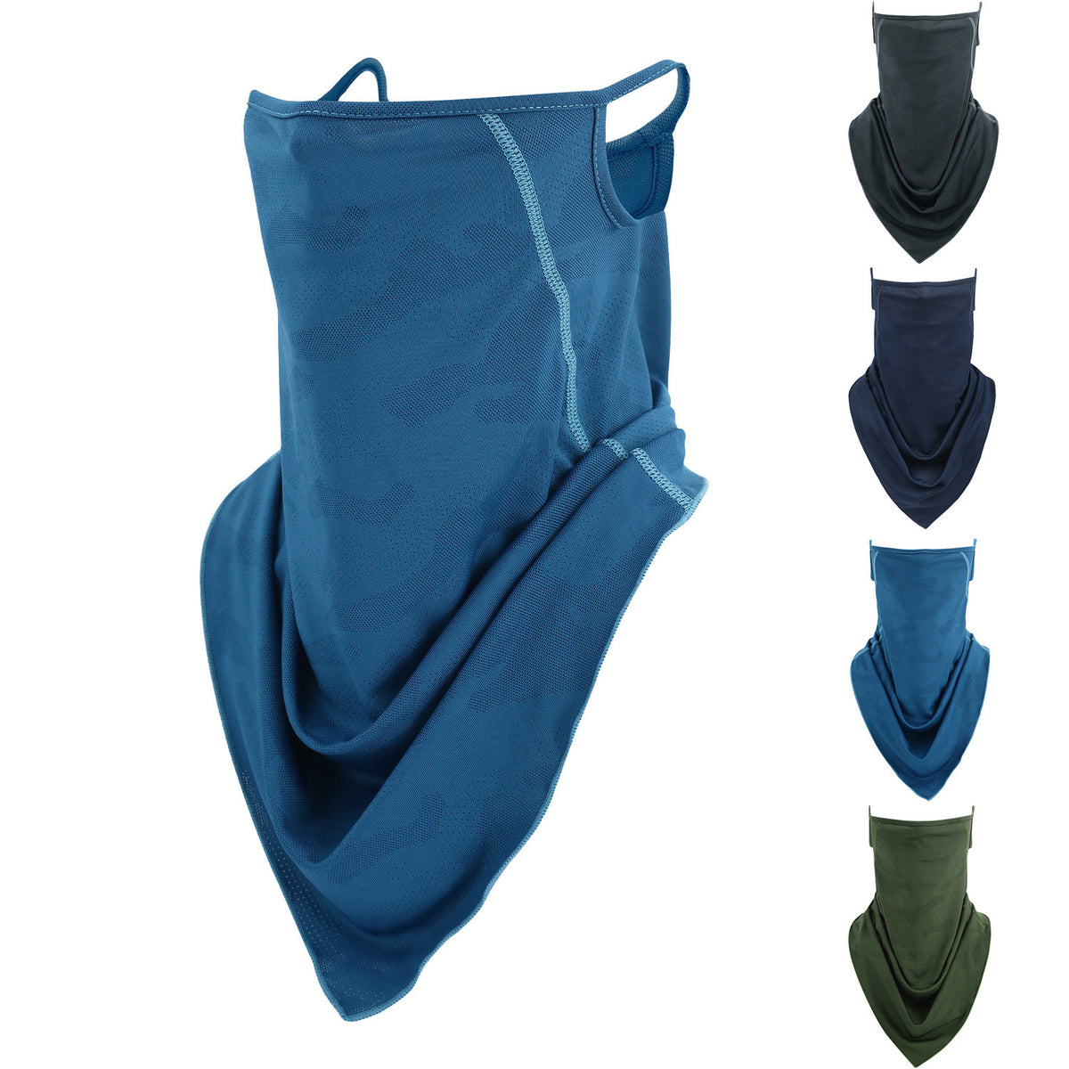 Breathable Reusable Face Mask Cover with Ear Loops and UV Protection