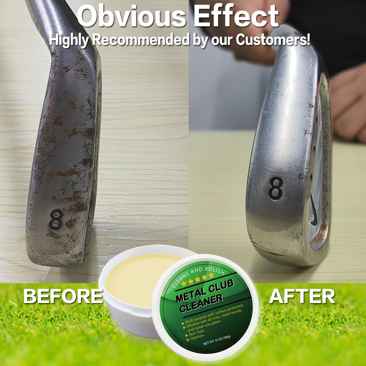 Golf Club Cleaner Set Scratch Remover & Groove Brush