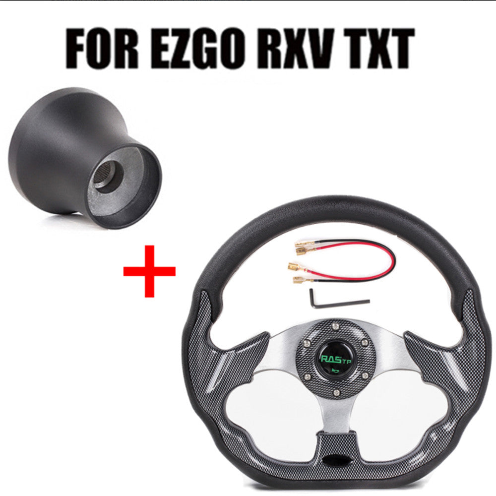 13-Inch Golf Cart Steering Wheel & Hub Adapter for EZGO Yamaha Club Car