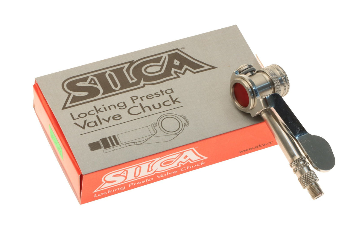 Stainless Steel Presta Bicycle Pump Chuck with Locking Side Lever - USA Made