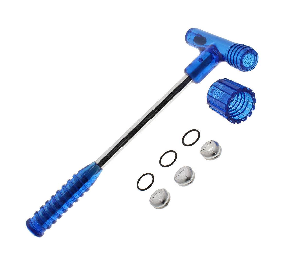 Impact Bullet Puller Tool with 3 Expandable Collets for Calibers .17 to .50