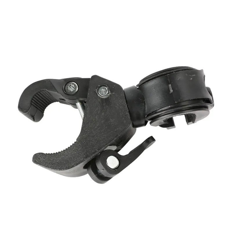 Bike Handlebar Light Mount Clip - 360° Swivel Flashlight Holder Bracket