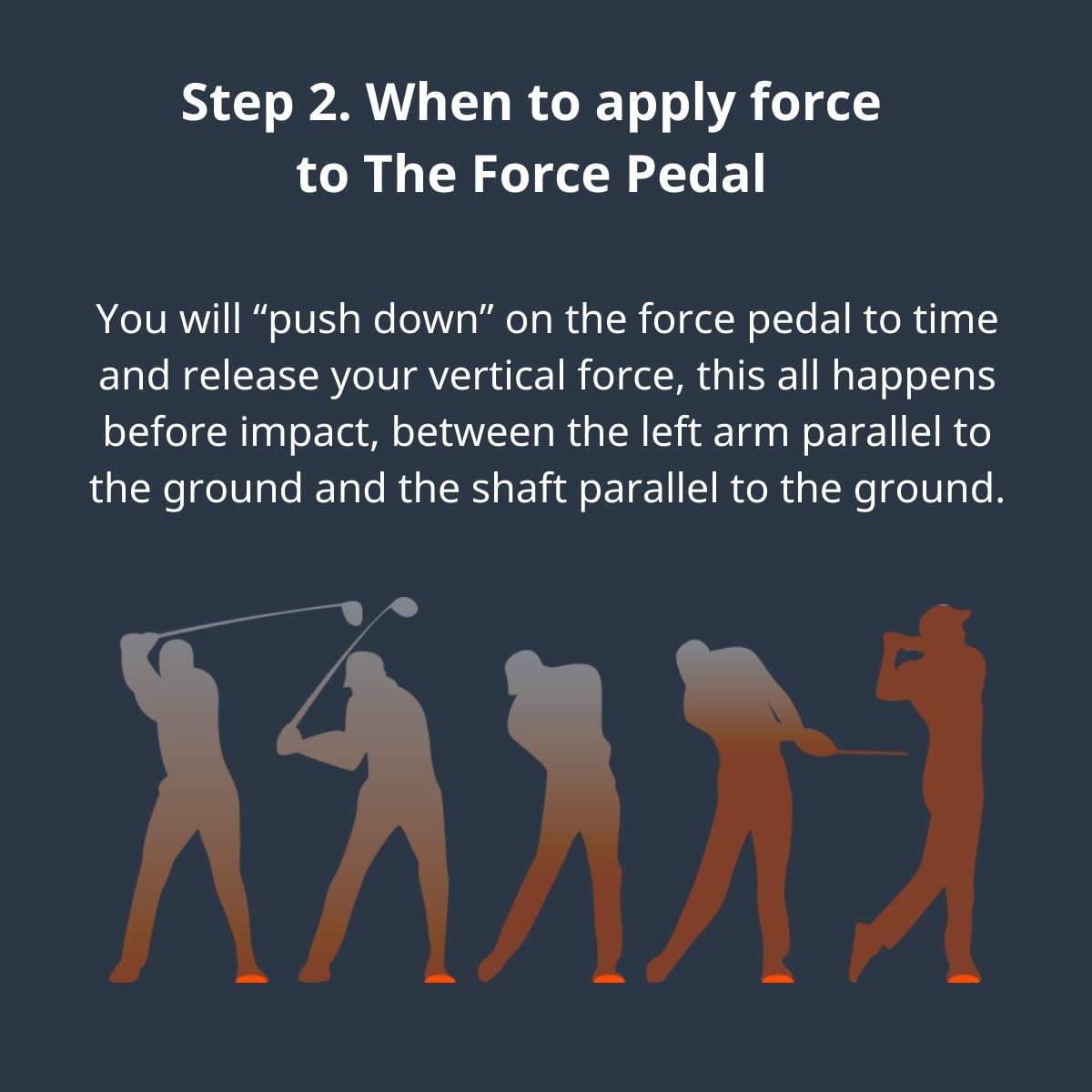 Golf Swing Training Aid - Ground Reaction Force Pedals for Increasing Club Head Speed