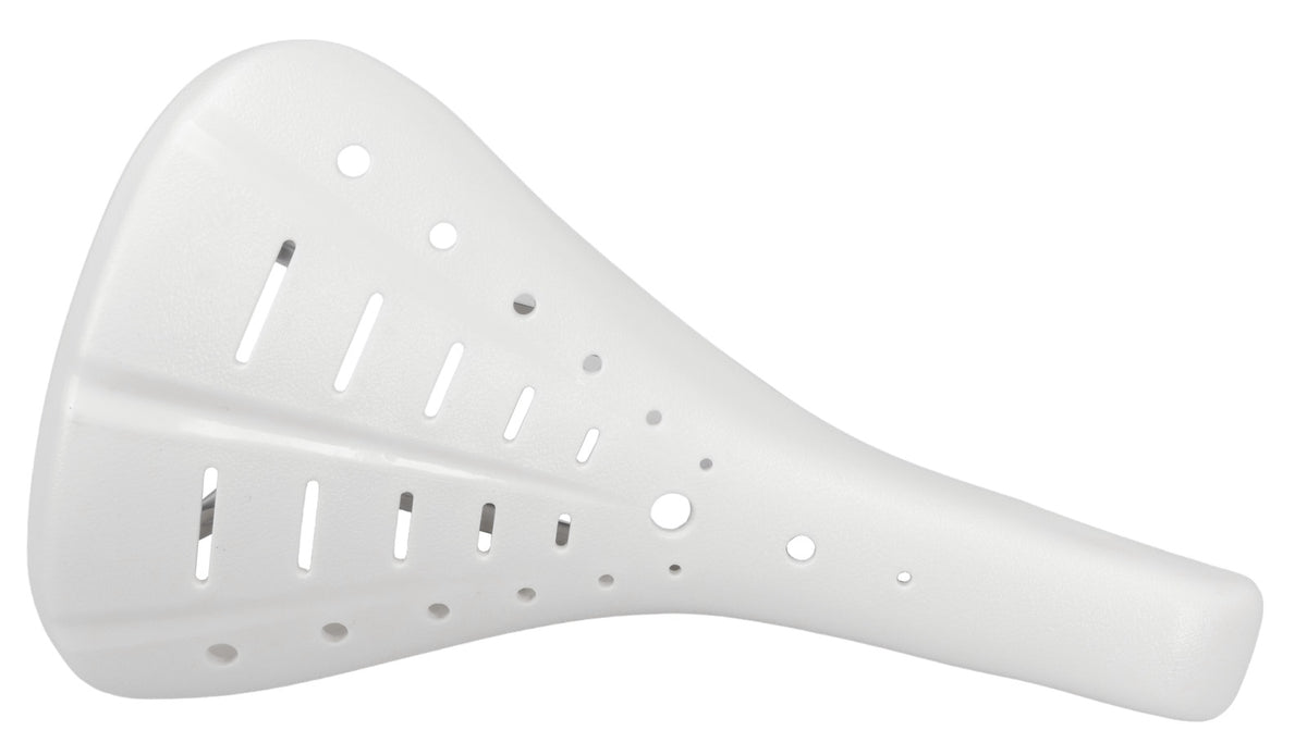 Old School BMX Saddle - Reissue White Bicycle Seat 247mm x 142mm