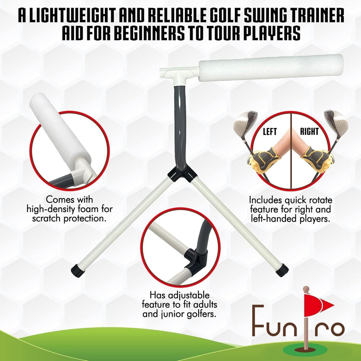 Golf Swing Trainer - Portable Slice Corrector for All Skill Levels