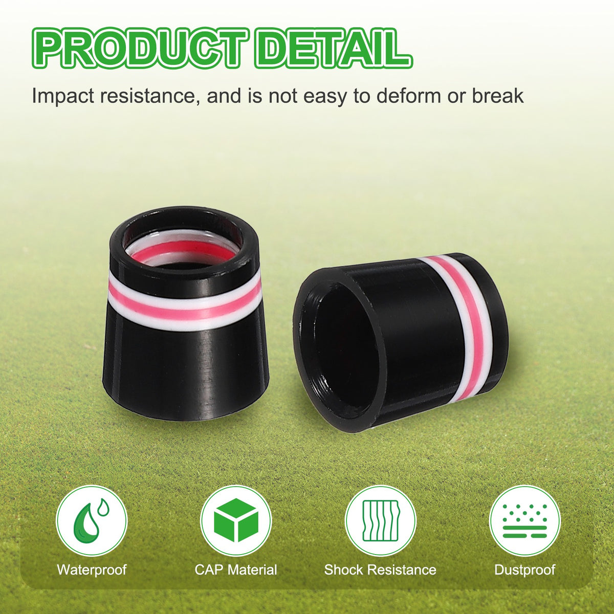Pink Golf Ferrules 12.7mm Taper Tip Shaft Protectors for Iron Clubs