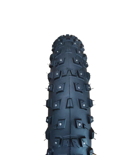 20x4.0 Fat Snow Bicycle Tire with Studded Tread for E-Bikes