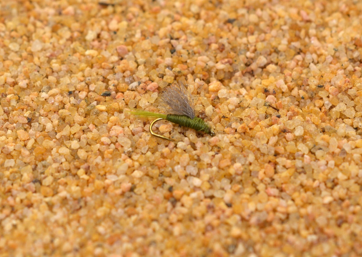 Fly Fishing Nymph Flies Assorted Sizes RS2 Olive Emerger Midge Pattern - Mustad Hook