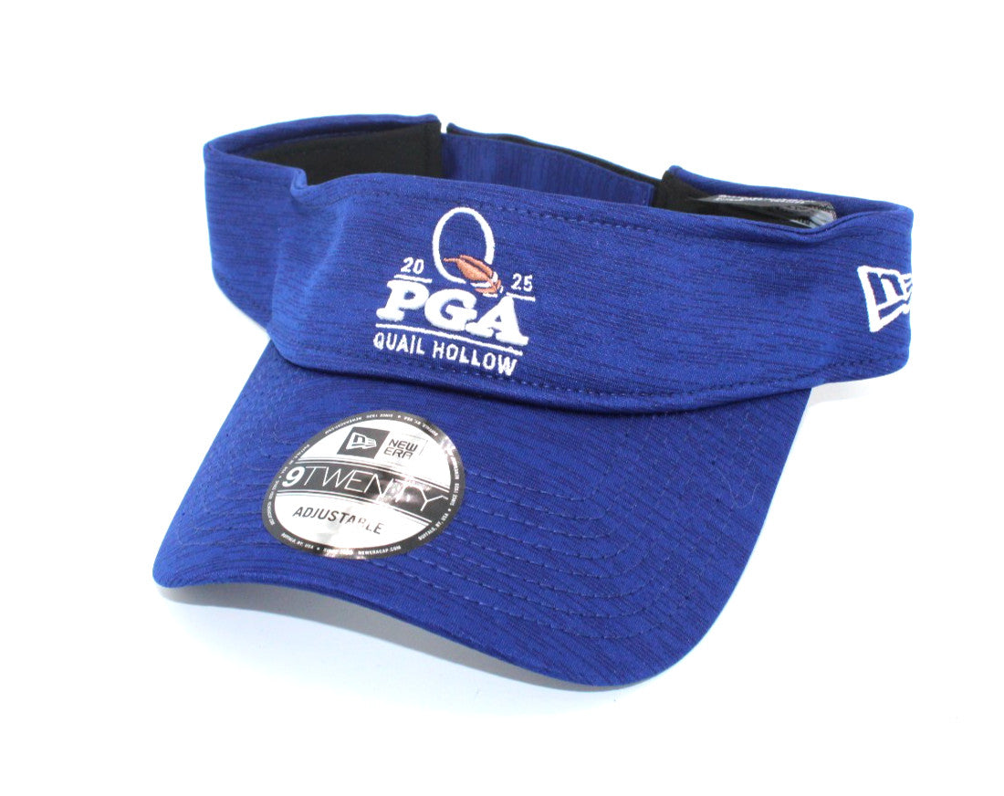 Men's Adjustable Golf Visor - Blue 9Twenty 2025 PGA Quail Hollow Cap