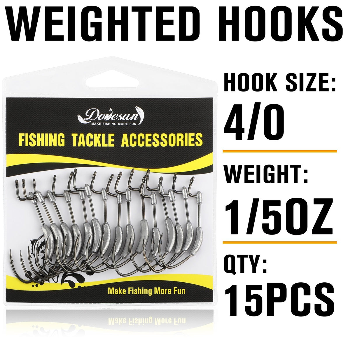 Weighted Swimbait Hooks Kit for Weedless Fishing - Multiple Sizes