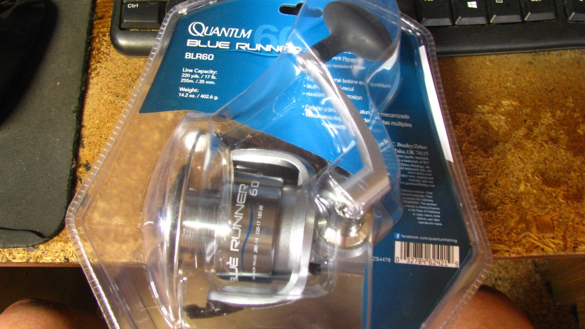 Fishing Reel - Quantum Blue Runner Spinning Reel Size 60 Saltwater Heavy Duty