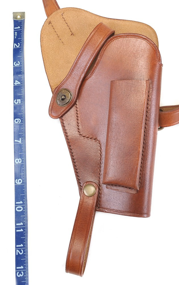Leather Shoulder Holster Fits Beretta 92FS Taurus PT92 with Magazine Pouch