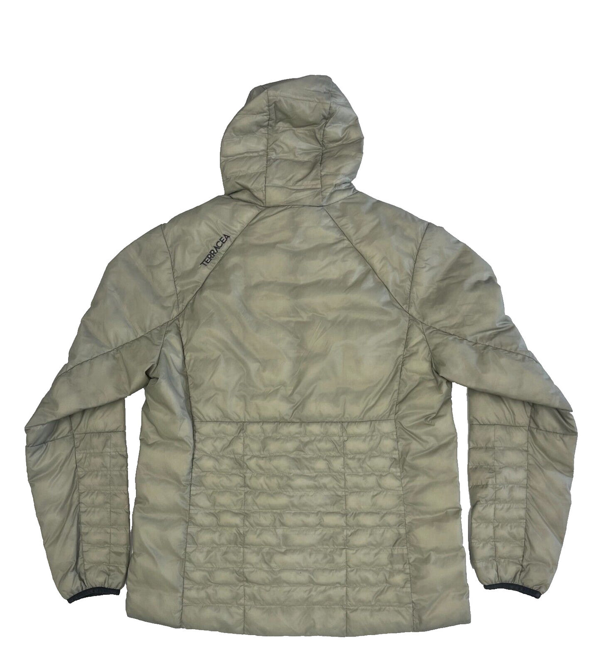 Men's Puffer Winter Ski Jacket - Gray Quilted Insulated Coat with DWR