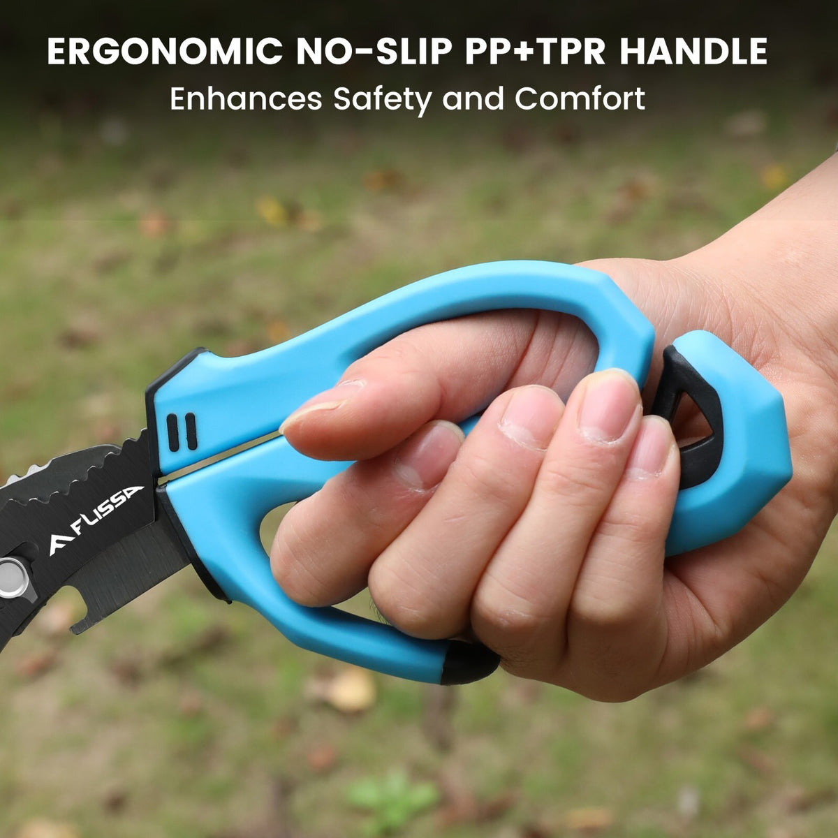 10-Inch Stainless Steel Detachable Fishing Scissors with Fish Scaler & Multi-Tool