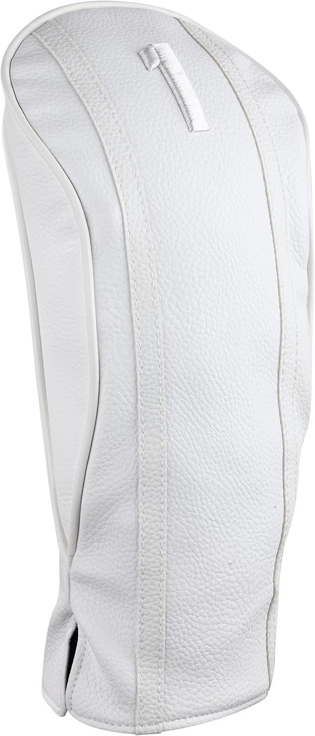 Golf Headcover Set with Retro Leatherette Finish for Drivers & Fairways