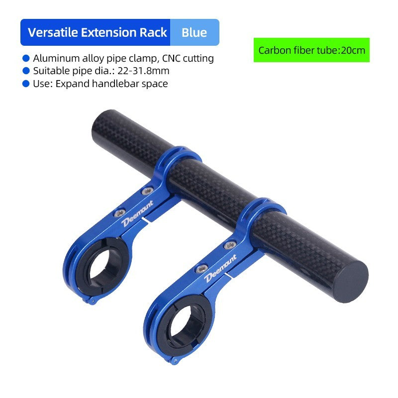 Bike Handlebar Extender Bar for Lights GPS Phone Mounts - Durable Aluminum